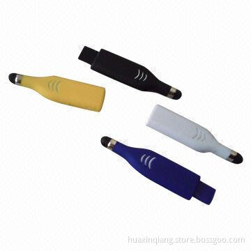 Plastic USB Drive w/128M-64GB Capacity, Logo Design, Supports Microsoft's Windows XP/Linux 2.4.x OS